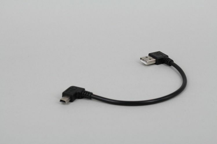20cm USB 2.0A Right male plug to Mini B 5P Right Angle Male plug.Cable Adapte XC