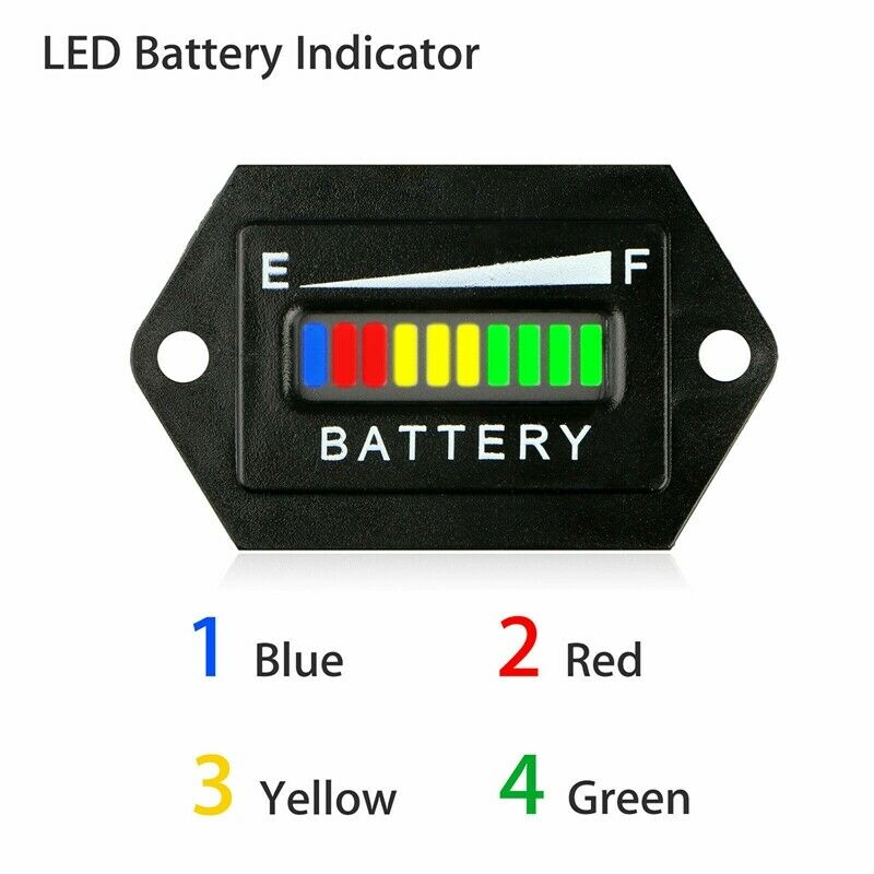 48V Volt BATTERY INDICATOR METER GAUGE for EZGO Club Car Yamaha Golf Cart S7L7