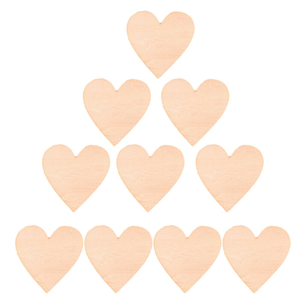 10x large wooden shape blank wood art scrapbooking DIY