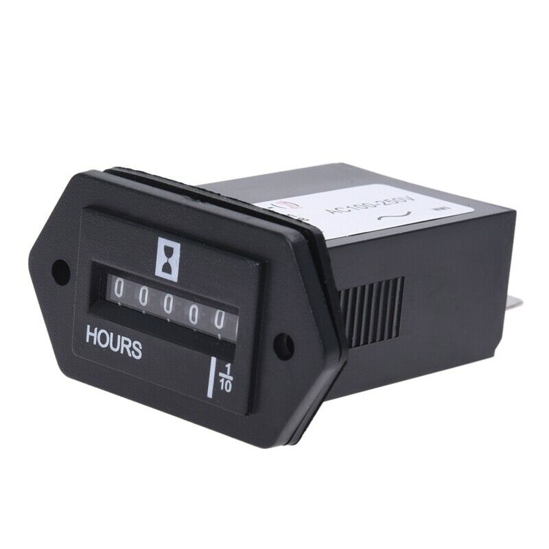 1X(AC100-250V Electromechanical Hour Meter Counter V2Q8)