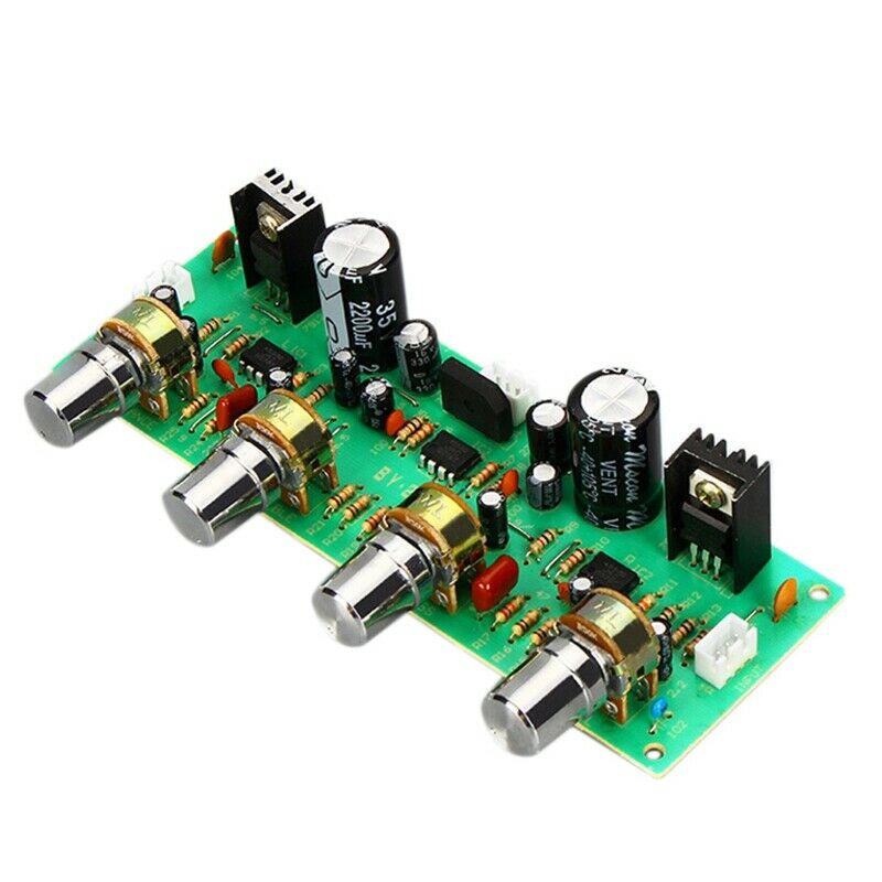 12V NE4558 HIFI Preamp Tone Board Bass Treble Volume Control Pre-Amplifier BoaD2