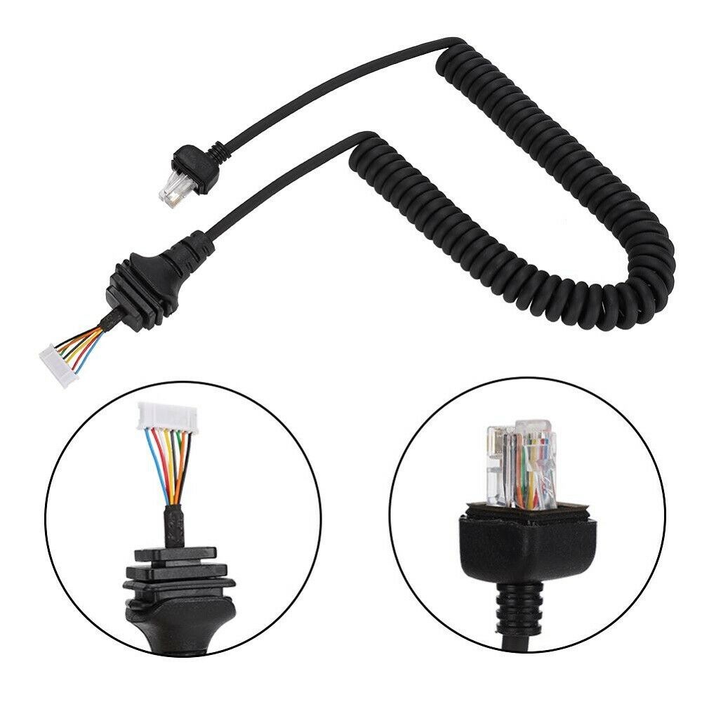 Speaker Mic Hand Microphone Replacement Cable Cord Fit for ICOM Radio Mic HM-152