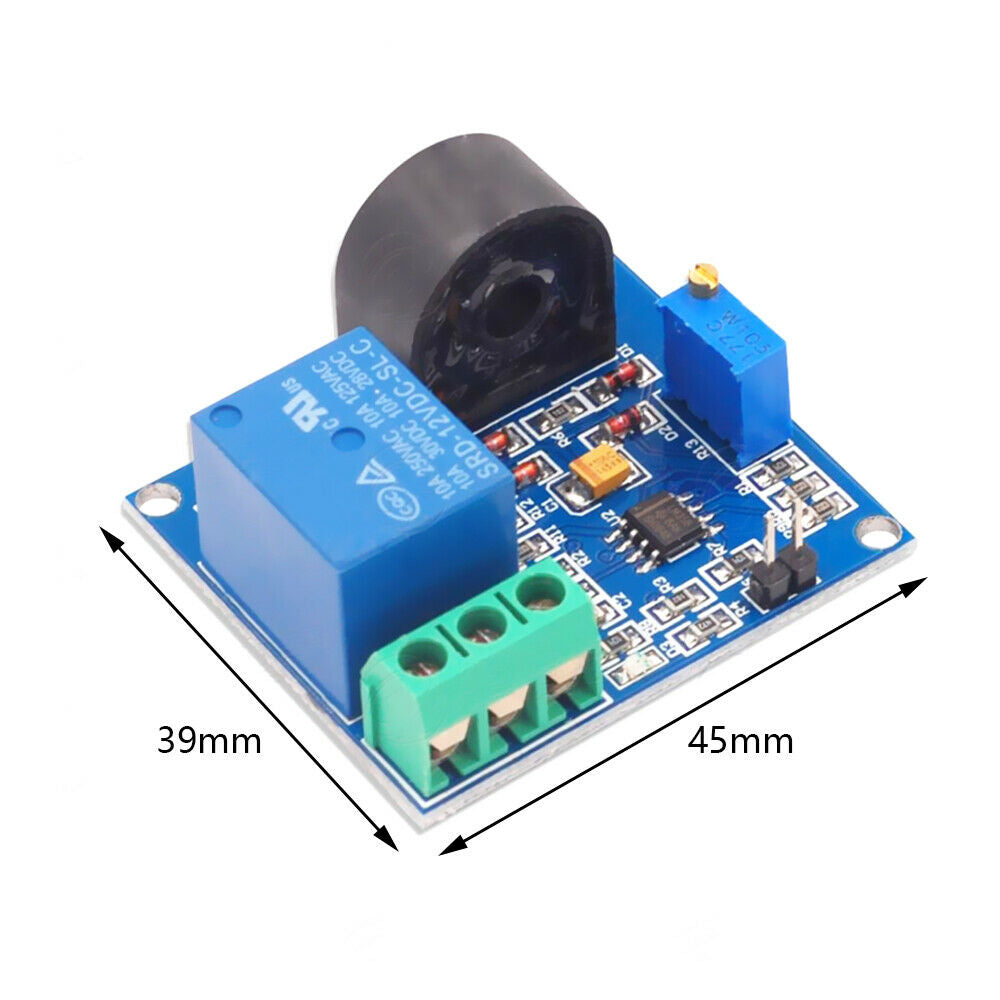 DC 12V AC Current Detection Sensor Protection Relay Module 5A Over-Current