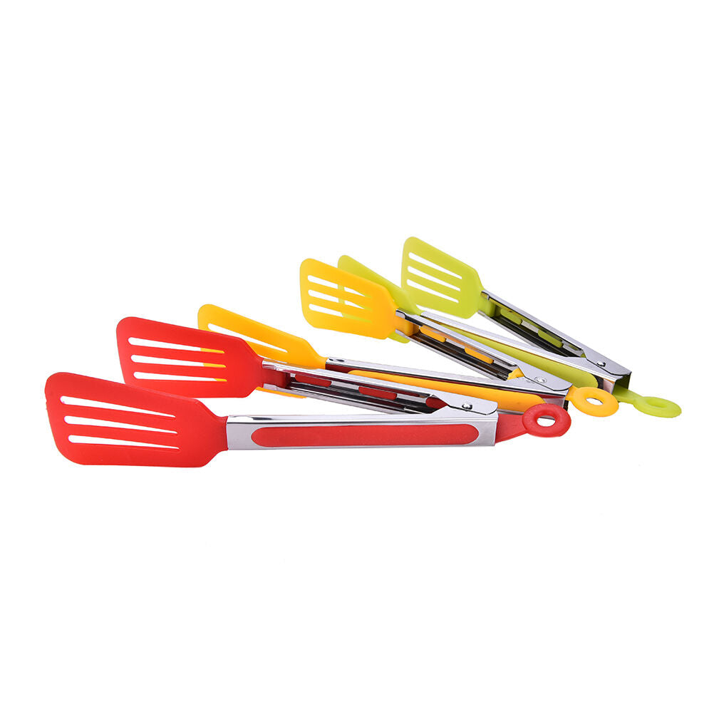 Salad Serving Tongs Stainless Steel Tongs For Kitchen  Cooking Food Tools.l8