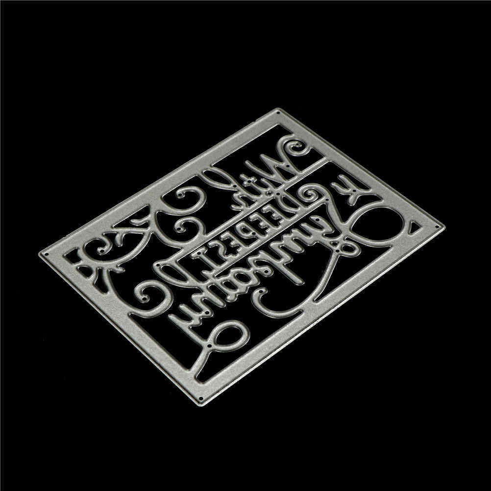 Cutting Dies Craft DIY decoration Holiday greetings "with deepest sympath.l8