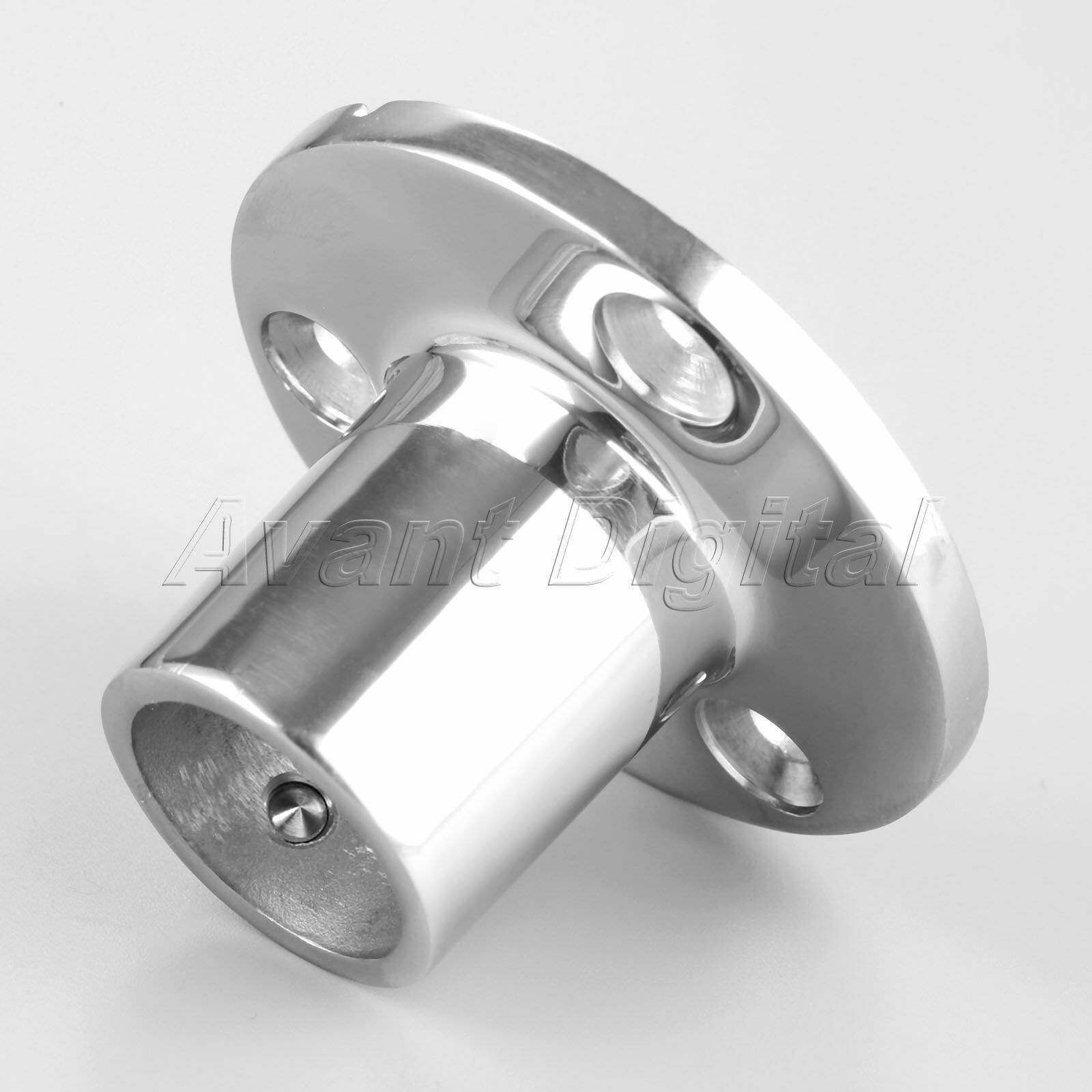 Boat Hand Rail Fortings 90 Degree 1" 25mm Round Base Marine Stainless Steel