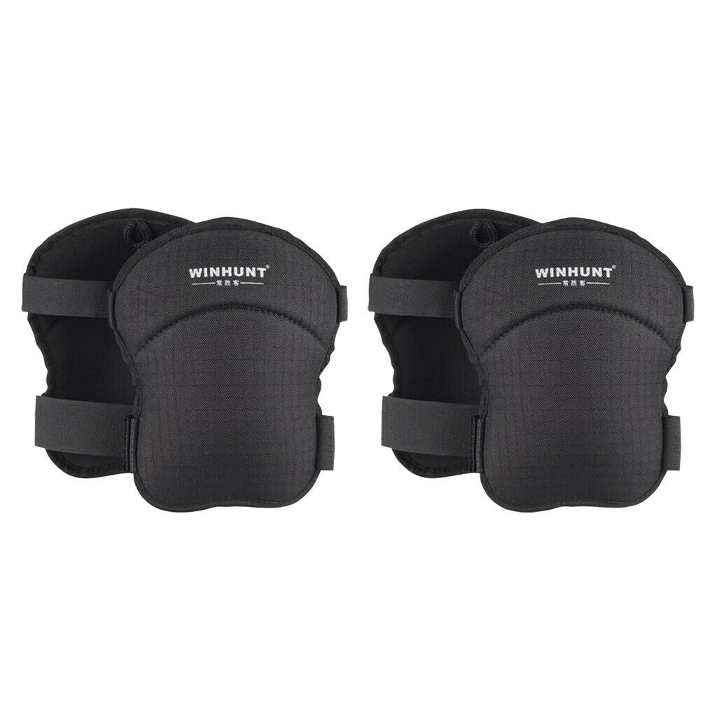 2 Pair Oxford Cloth Construction Knee Pads, Knee Protector, Elastic, Comfort