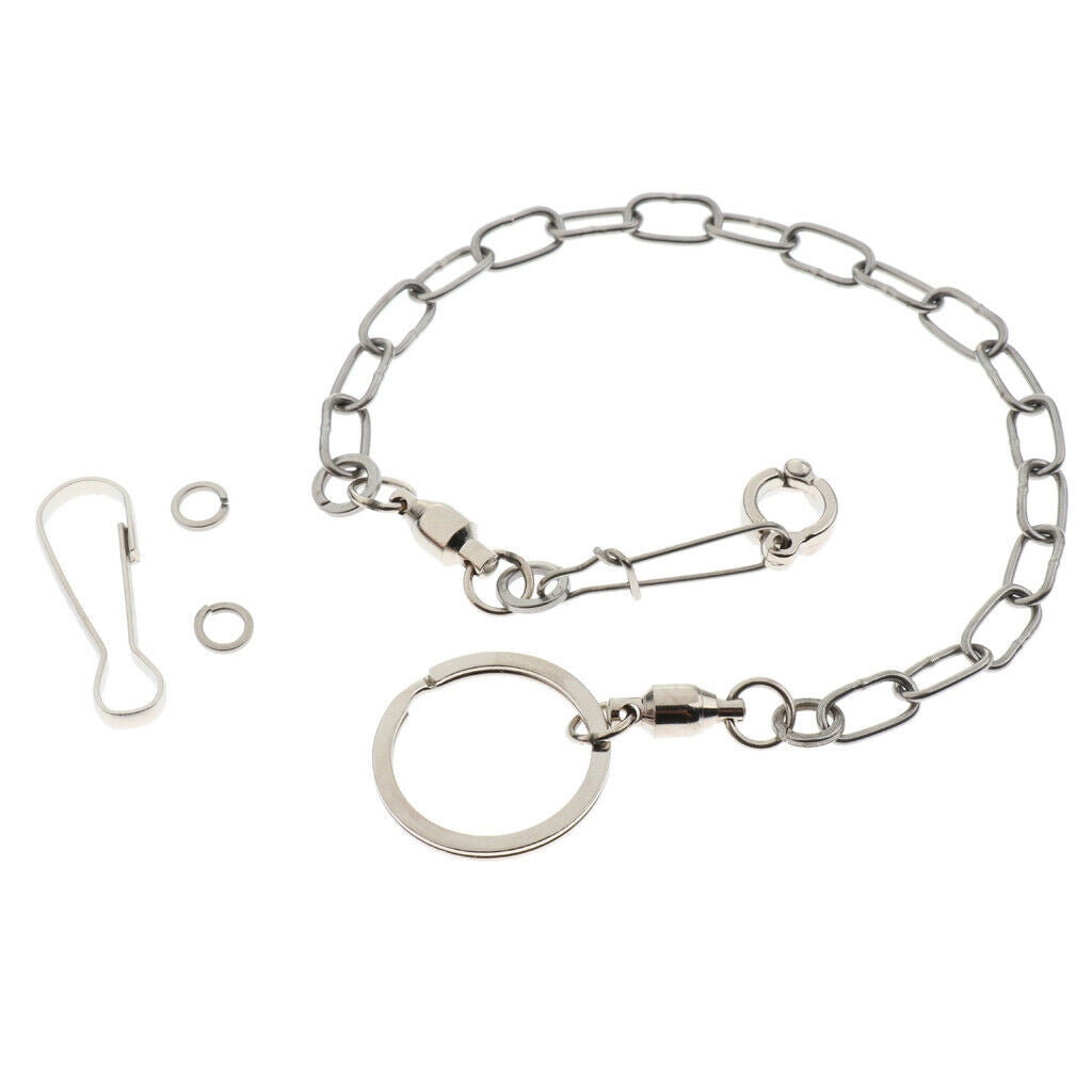 Pet Bird Leash Parrot Foot Chain Stainless Steel Training Anklet Ring 09