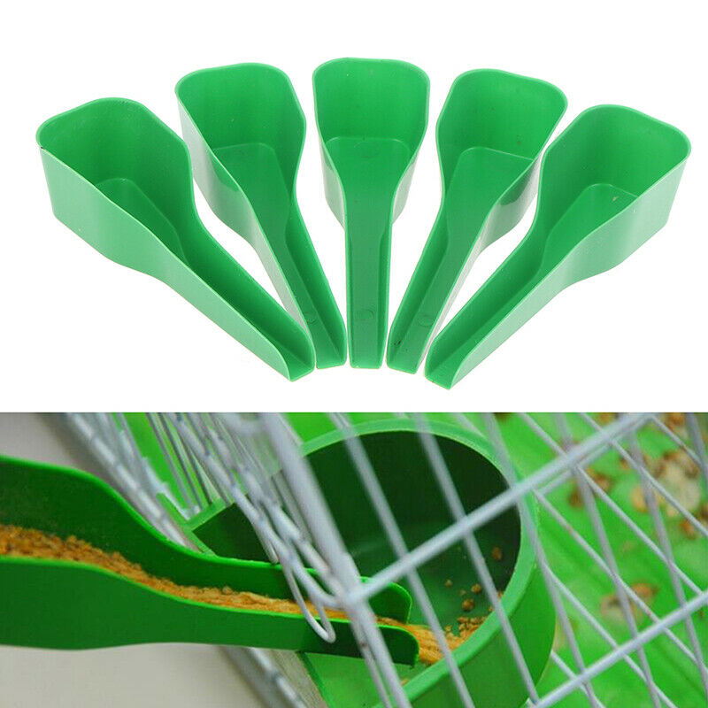 5Pcs Bird Spoon Add More Food Feeding Tableware Utensil Grain Tools Poult.l8