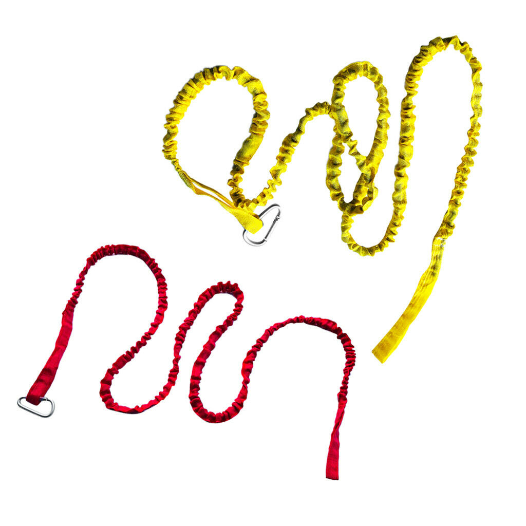Elastic Kayak Canoe Paddle Leash Clip Fishing Rod Tether Holder Boats Equipments