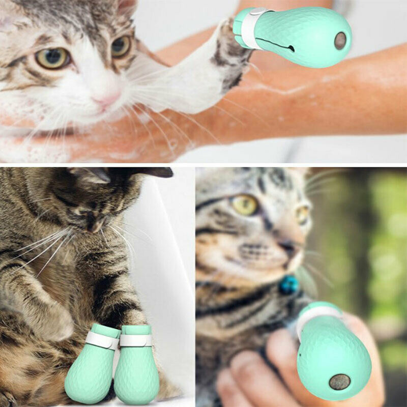 Anti-biting Bath Washing Cat Claw Cover Cut Nails Foot Cover Pet Paw ProtectBDA