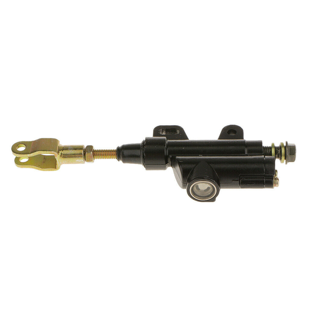 Moto Rear Foot Brake Master Cylinder Hydraulic Brake Pump Black