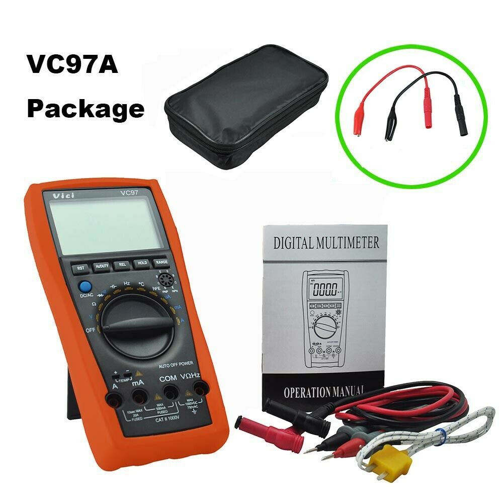 Capacitance Resistance Digital Multi-Function Multimeter Ac Dc Voltmeter Vc97A