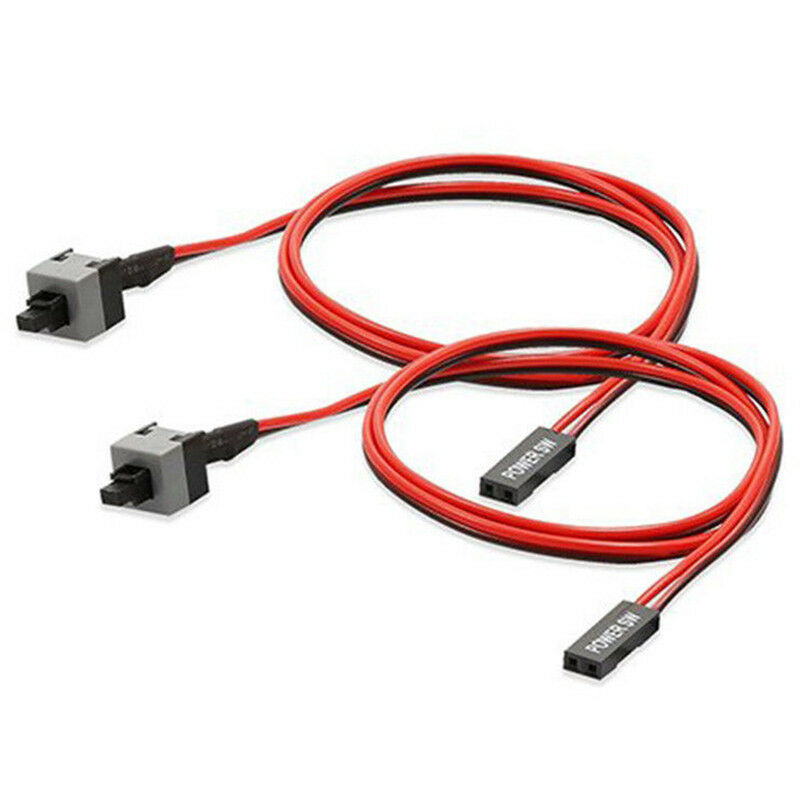 5PCS 50cm 2 Pin SW PC Power Cable On/Off Push Button MDX Computer Switch W.l8