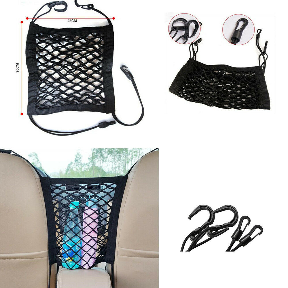 1x Storage Seat Bag Luggage Organizer Holder Cargo Net Hook Pouch Holder for Car