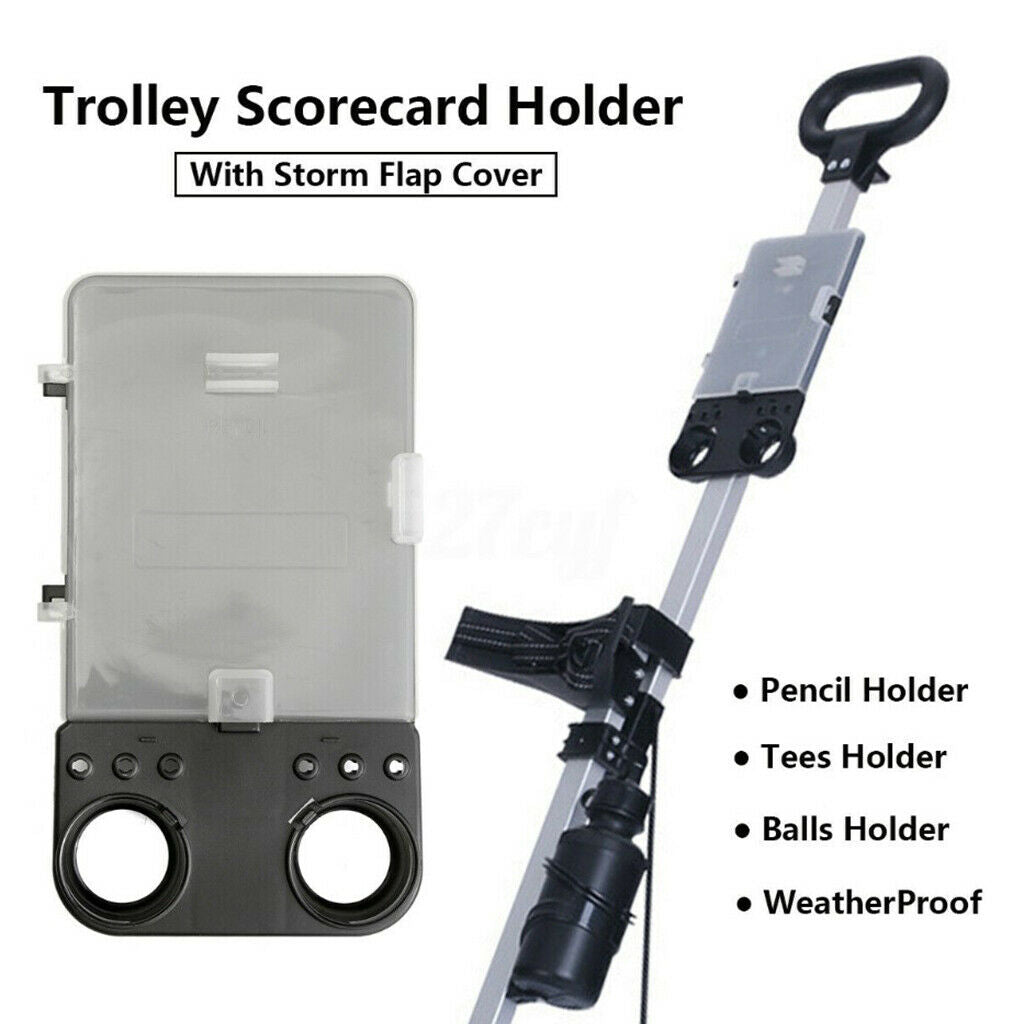 Golf Scorecard Holder Cart Score Card Pencil Balls Holders Accessories