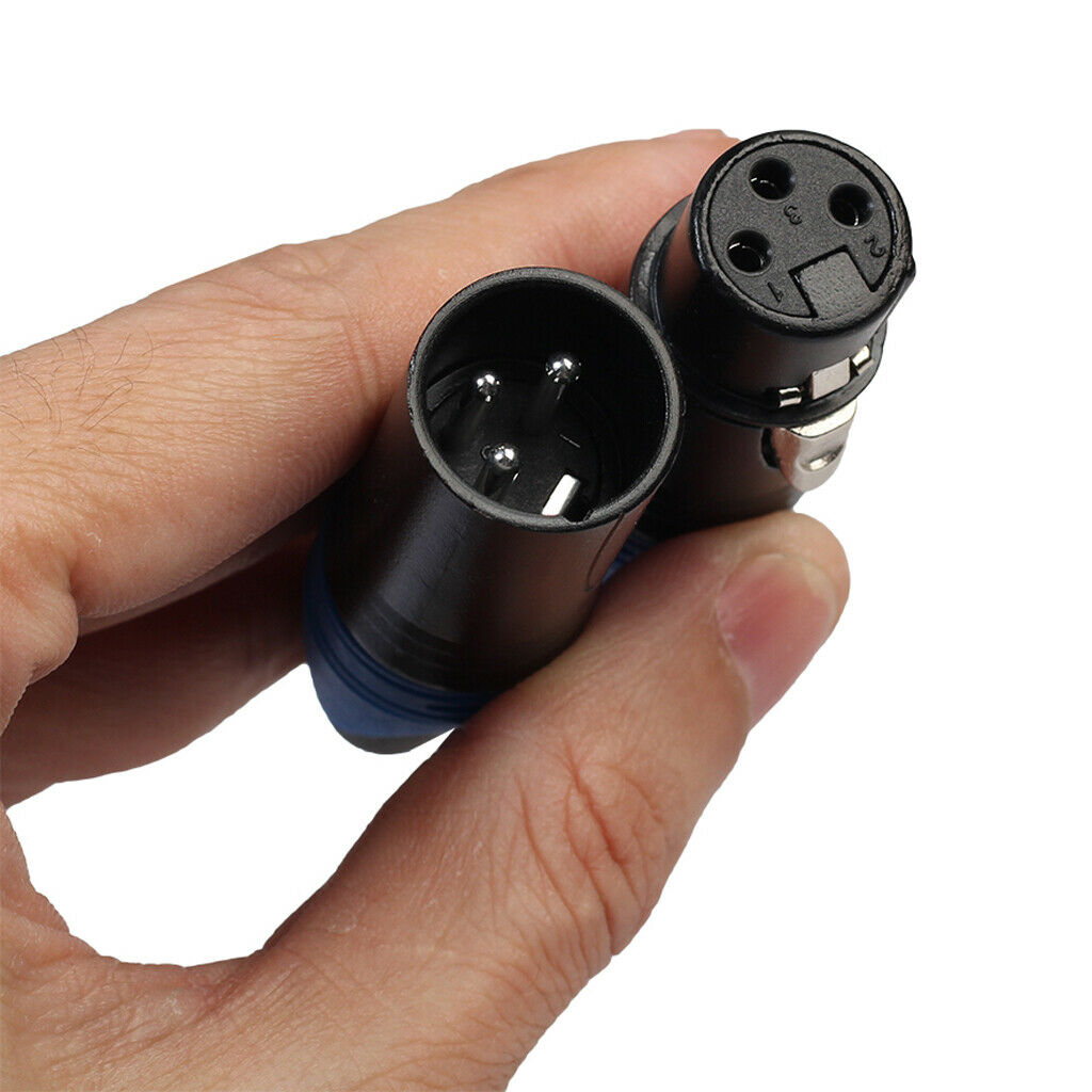 10 Piece Red 3 Pin XLR Solder Type Connector - 5 Male and 5 Female Plug Cable