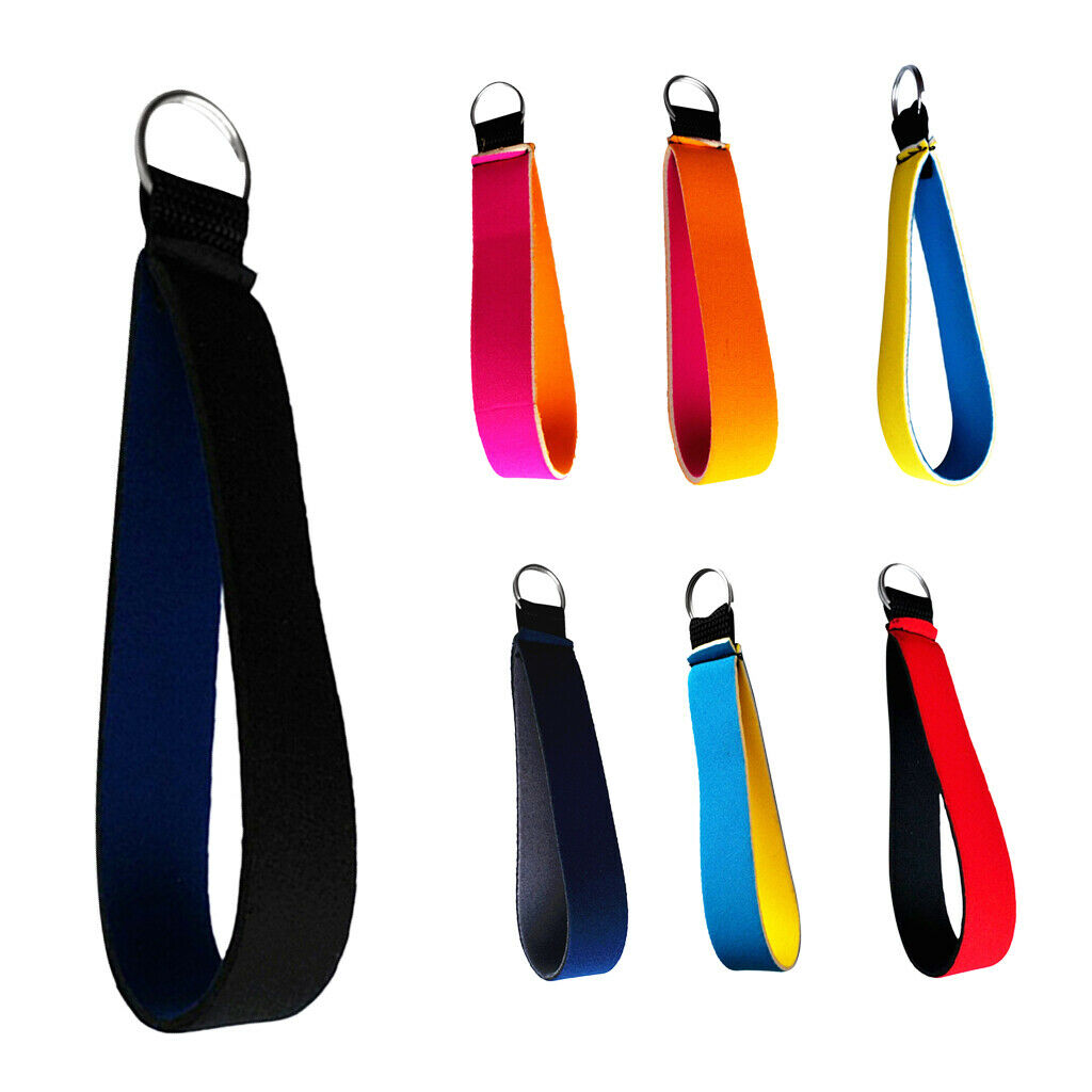 7 Pieces Neoprene Wristlet Keychain Wrist Strap Band Key Holder with 7/8 inch