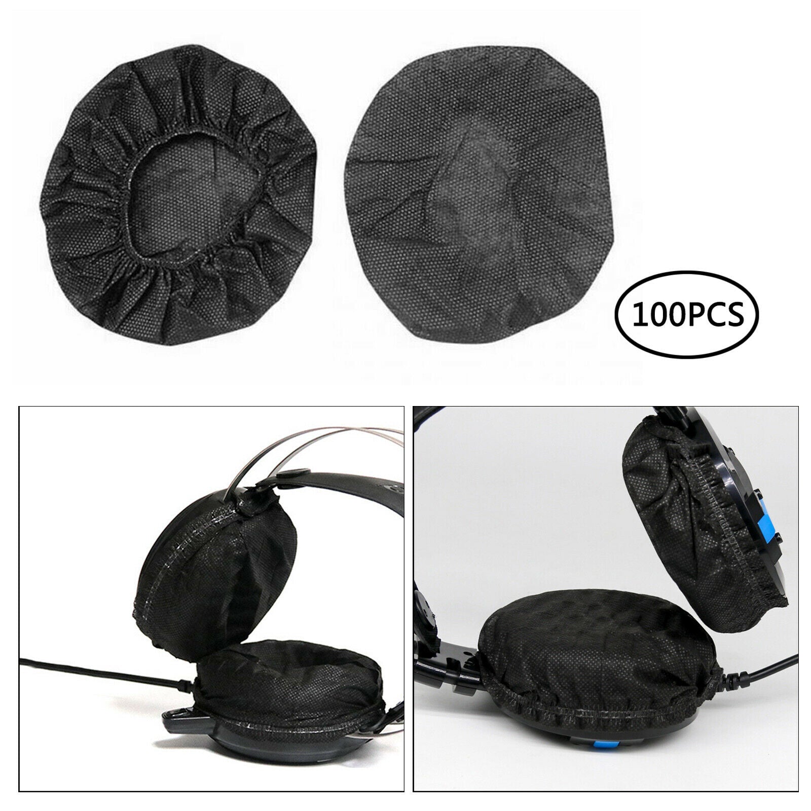 Headphone Ear Cover, Disposable Super Stretch Covers Germproof Deodorizing and