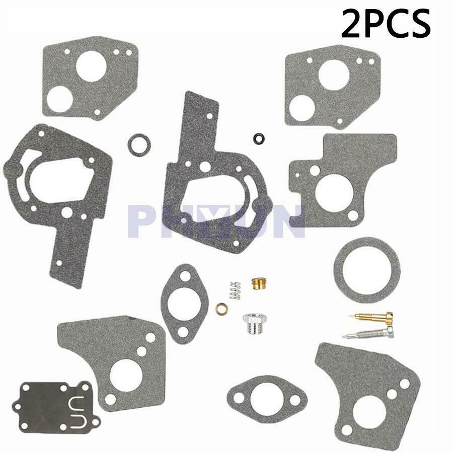 2 Sets  Carburetor Carb Rebuild Repair Kit #495606 494624 For 3HP to 5HP Engines