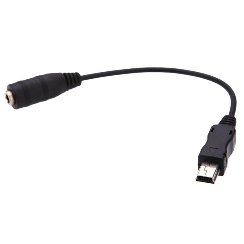 Mini USB Male to 3.5mm Jack Female Audio Cable Mic Adapter Headphone Earphone Tt
