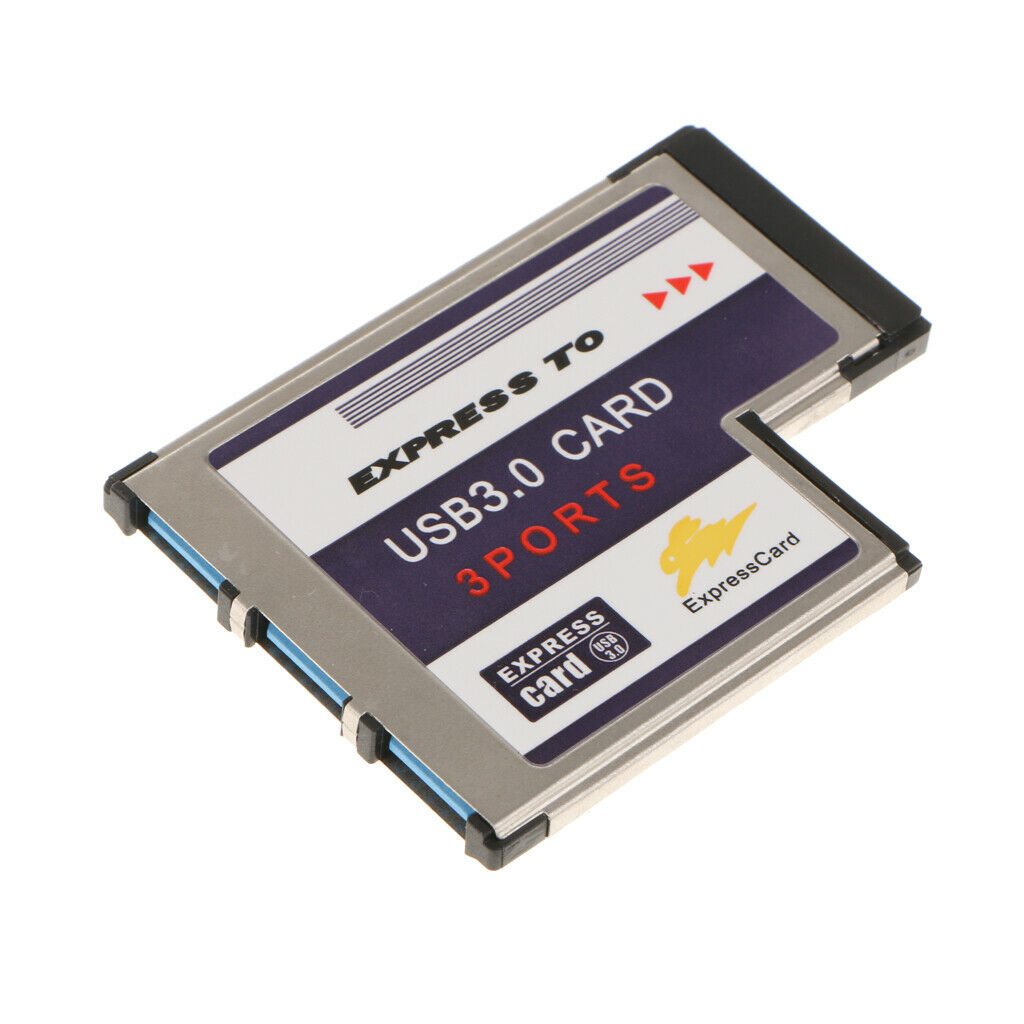 3 Port USB 3.0 USB3.0 to Expresscard Express Card Adapter Converter Chipset