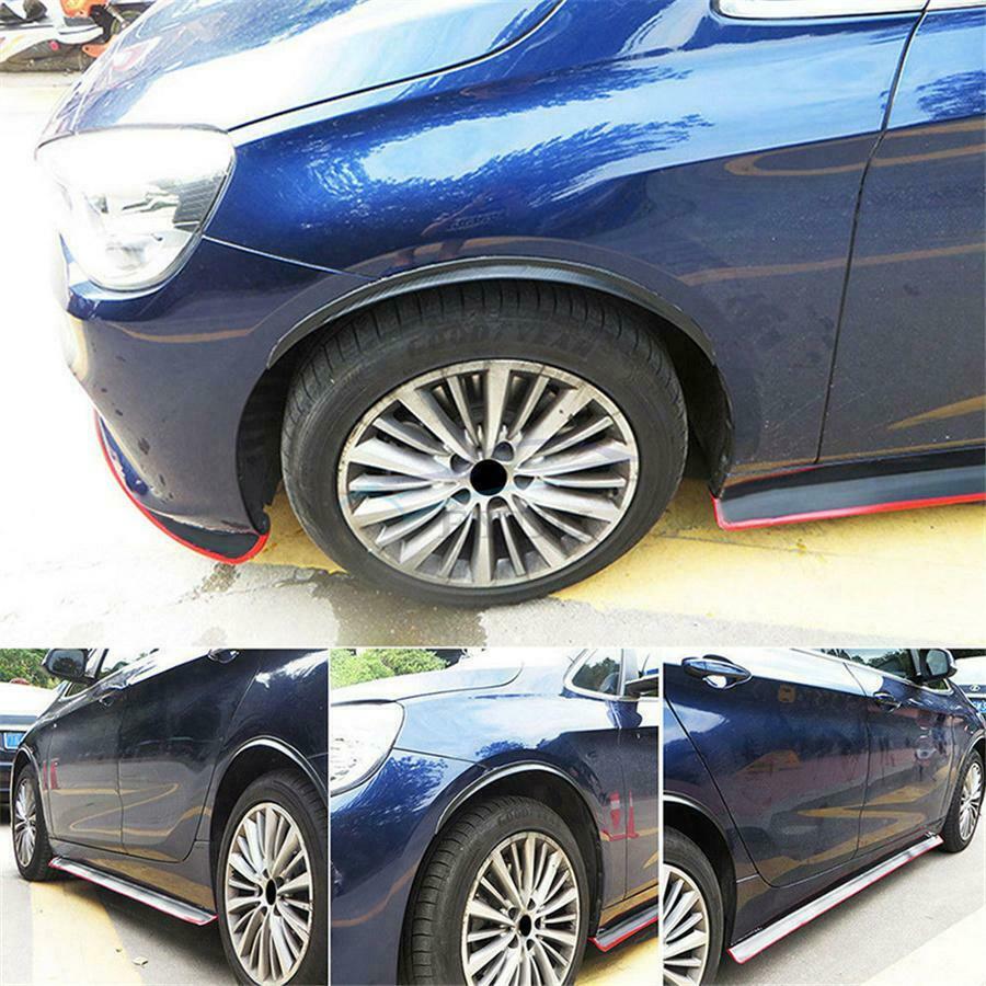 4 Pieces 28.7" Vehicle Wheel Trims Wheel Eyebrow Protection Strip For All Cars