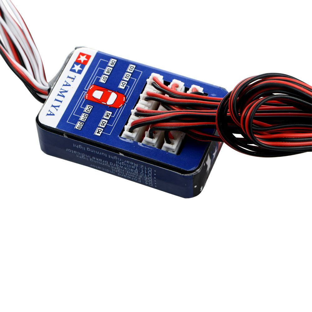 12 LED Light System Kit Smart Simulation Flash Lights for 1/10 RC Car Truck New