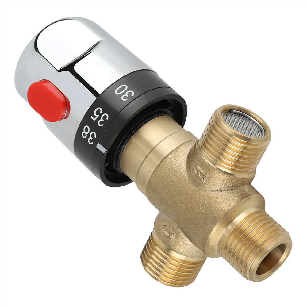 Thermostatic Mixing Valve Pipes Basin Constant Water Temperature Toilets Tap