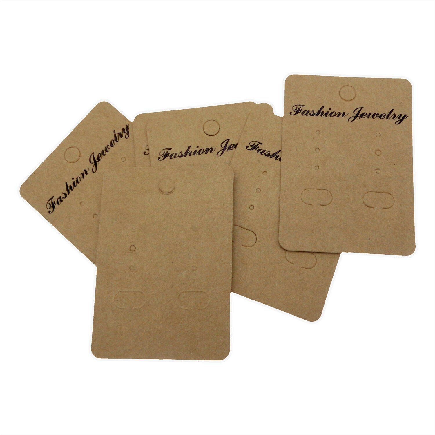 100PCS Earrings Jewelry Display Paper Cards Earrings Hanging Holder Packing