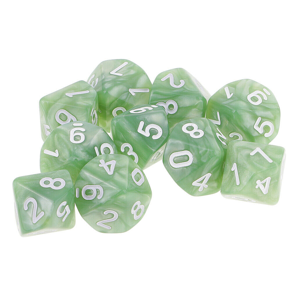 20x D10 Polyhedral Dice 10 Sided Dice For