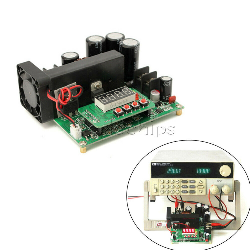 BST900W digital display Boost Converter DC-DC 8-60V Step up 10-120V Solar Charge