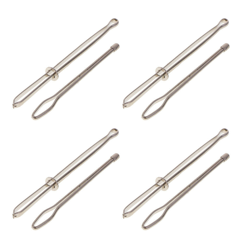 8Pcs Easy Pull Bodkin Threader Tweezers Sewing Machine Insert Elastic Ribbon