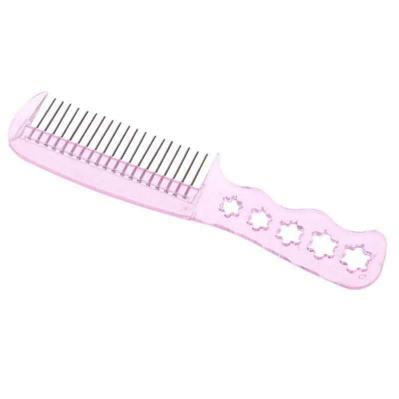 Anti-Static Steel Teeth Plastic Wig Comb Brushes Hairpiece Care Hair Brush