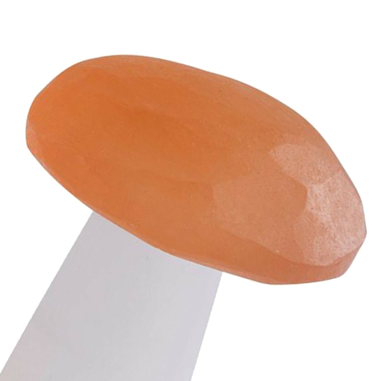 Crystal Selenite Quartz Stone Carved Mushroom Ornament Soothing Meditation