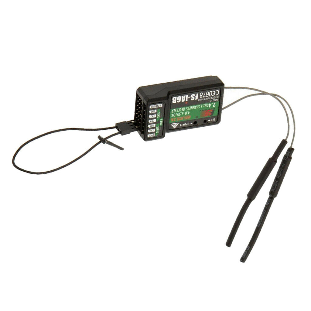 Flysky Receiver FS-iA6B 2.4G 6CH With IBus For Sailplane Airplane Wing