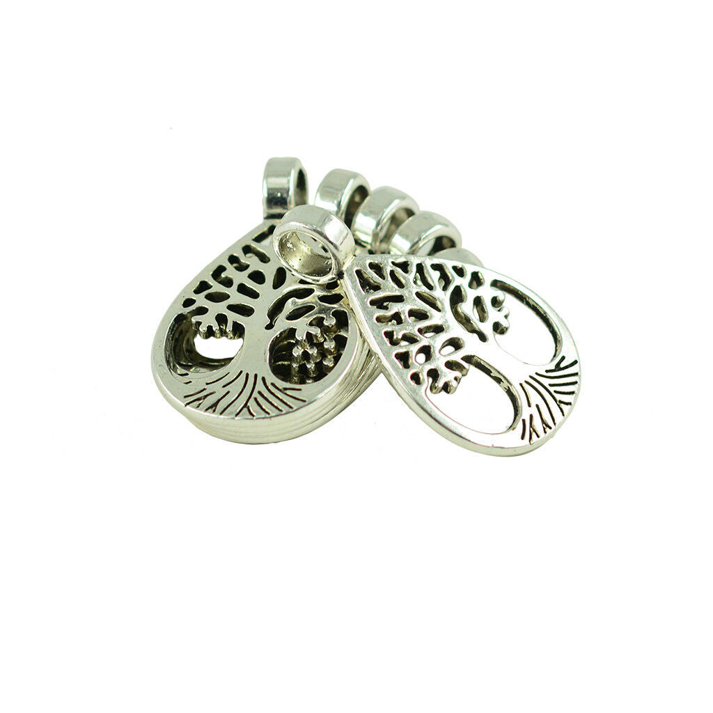 70pcs Filigree Yoga Lotus Flower Charms & Tree Of Life Pendant DIY Crafts