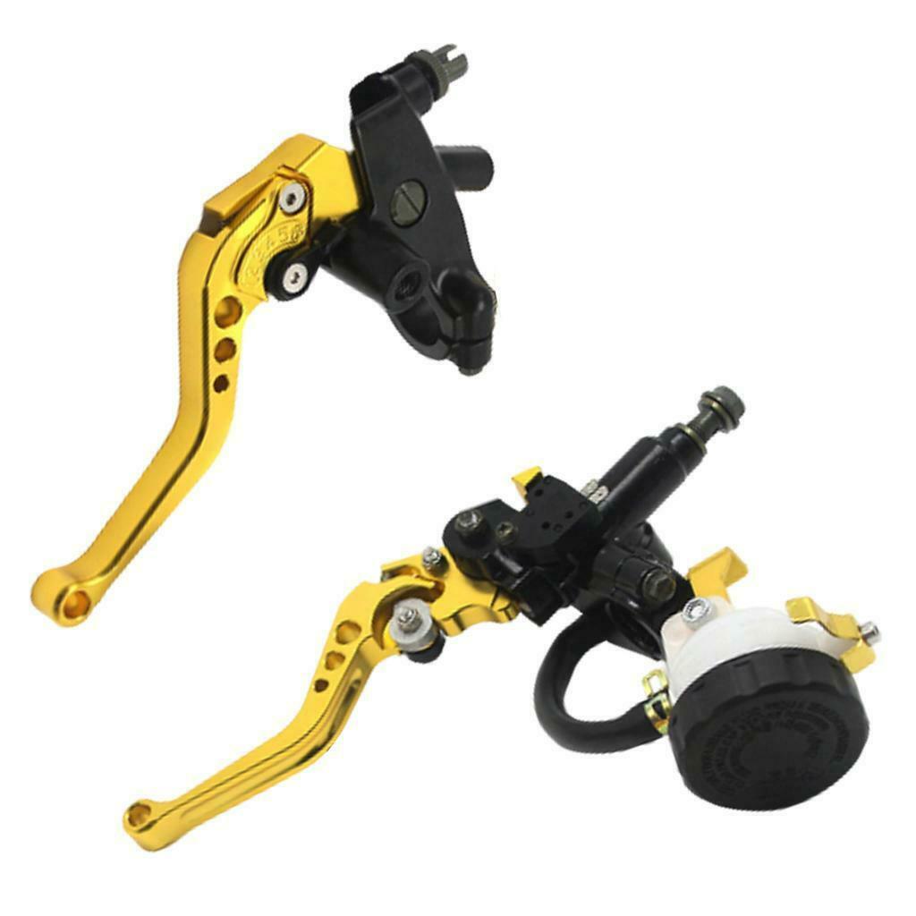 2x 7/8'' Brake Clutch Master Cylinder Lever Kit Replacement Set New Golden