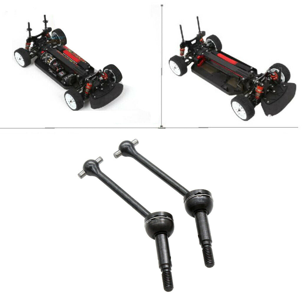 2x Metal RC Car Universal Driveshafts Set for PTG-2 1:10 Scale RC Racing Car