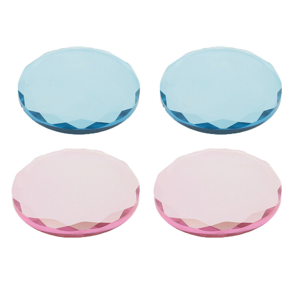 4 Pieces  Professional Crystal Glass Adhesive Glue Pallet Holder Tray For