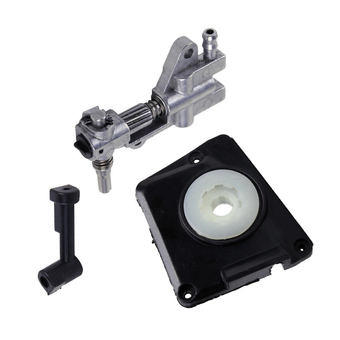 Oil Pump & Cover w/Pipe And Worm Fit For Chinese 4500 5200 45cc 52cc Chainsaw An
