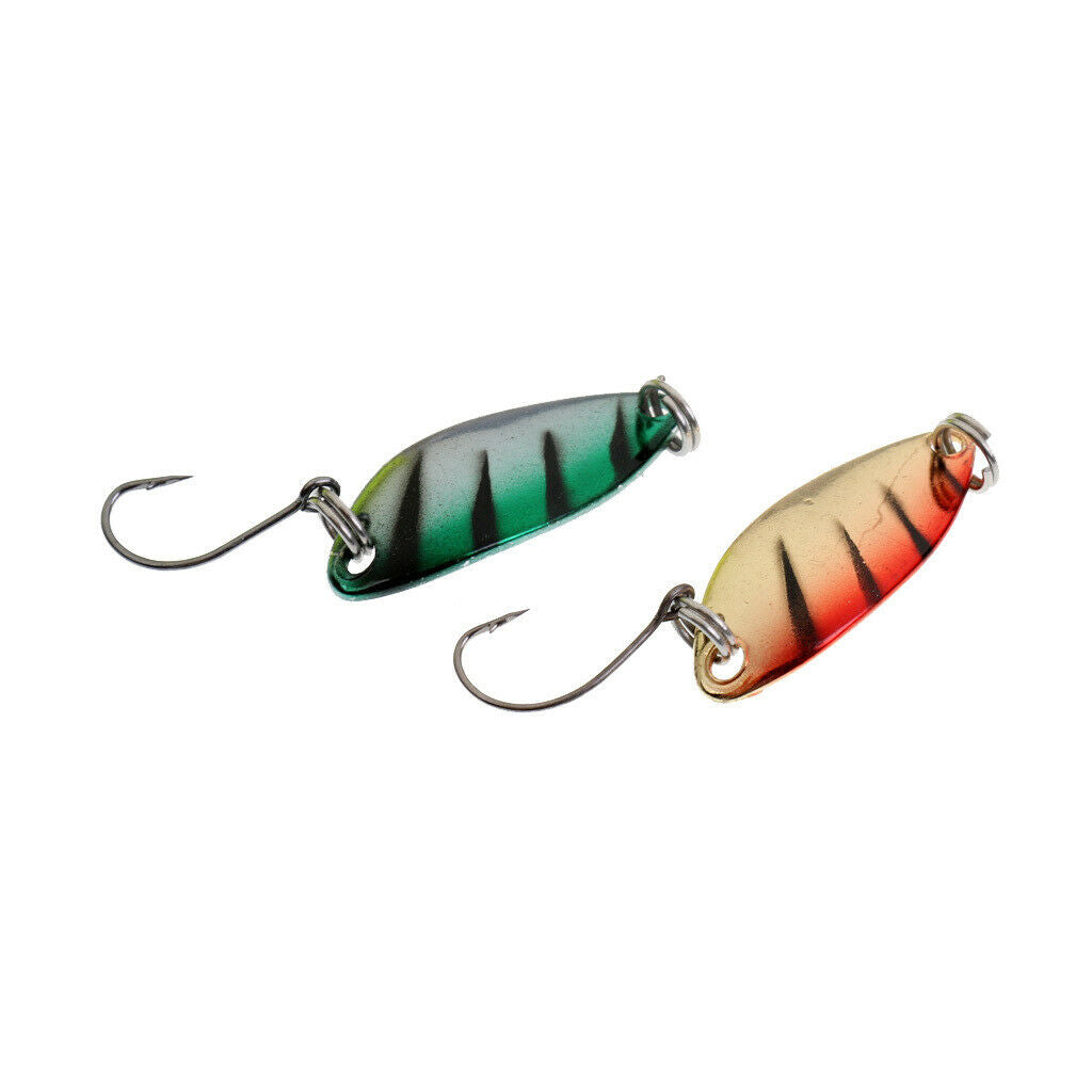 Pack of 6pcs Fly Fishing Sequins Lure Bait Set for Perch Herring Topwater