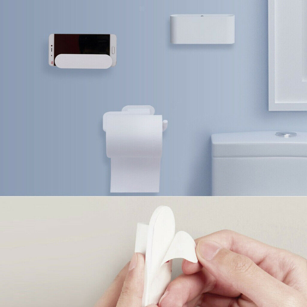 Set of 5 Pieces Toilet Paper Holder Toothbrush Soap Organizer Phone Rack Kit
