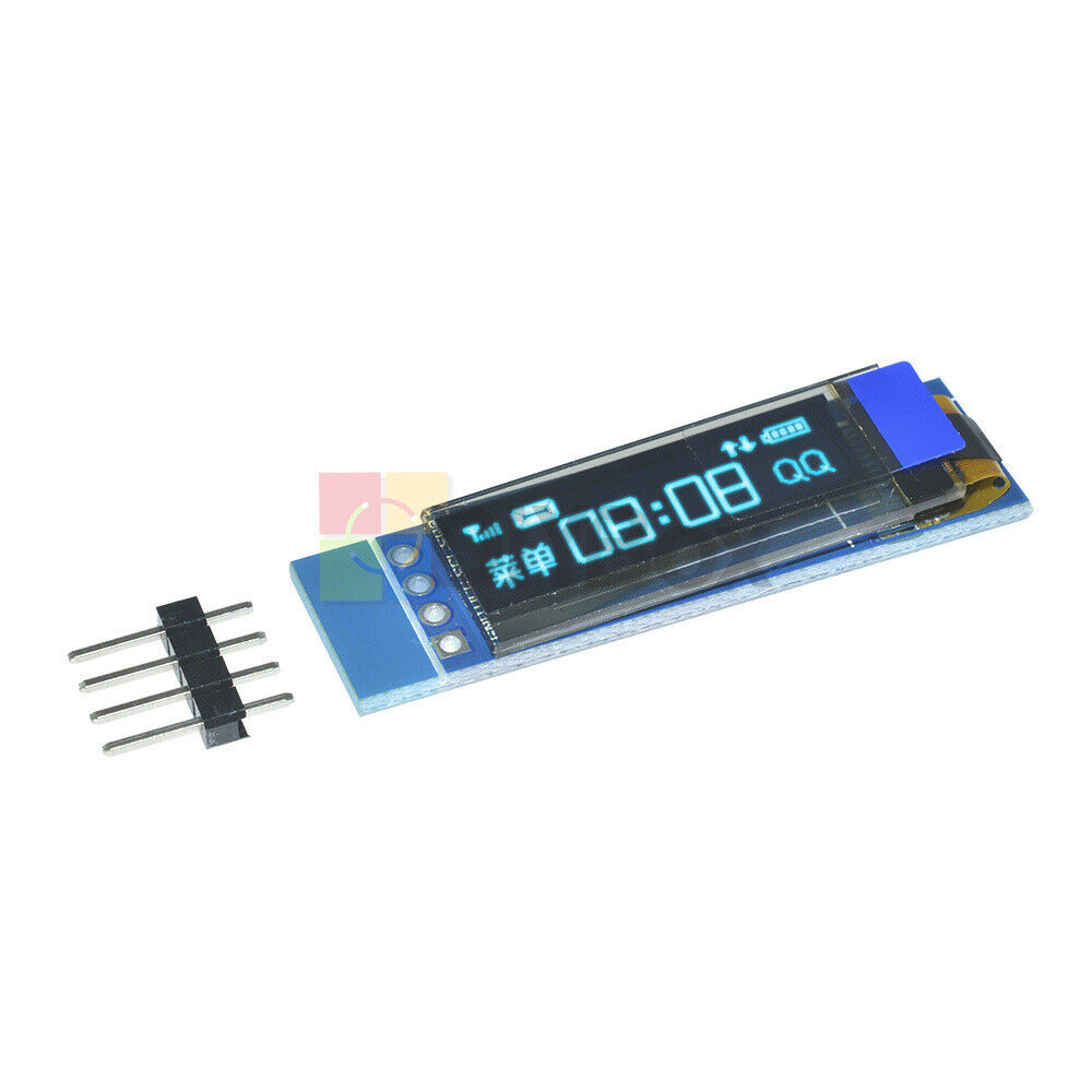 10Pcs 0.91" inch IIC I2C 128x32 Blue OLED LCD Display Module Fit For Arduino PIC