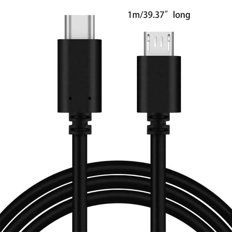 Data Sync Wire 1Meter Type-C to Micro USB Cable Durable Tablet Accessories