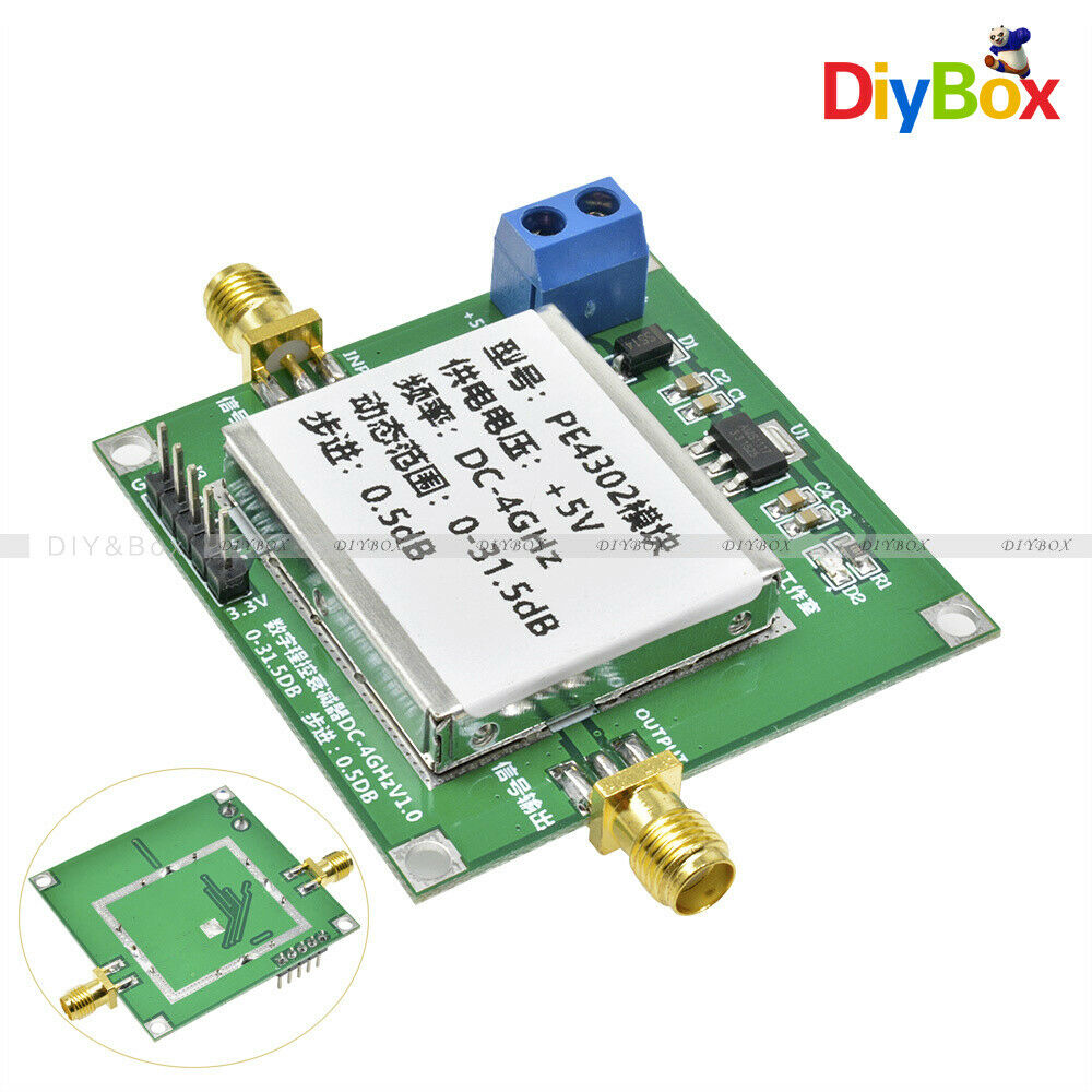 PE4302 6-bit RF Digital Programmable Step Attenuator 0.5 dB steps to 31.5 dB