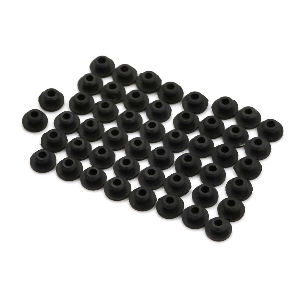 50x Black Silicone Tattoo Needle Rubber Grommets Tattoo Machine Needle Ma.l8