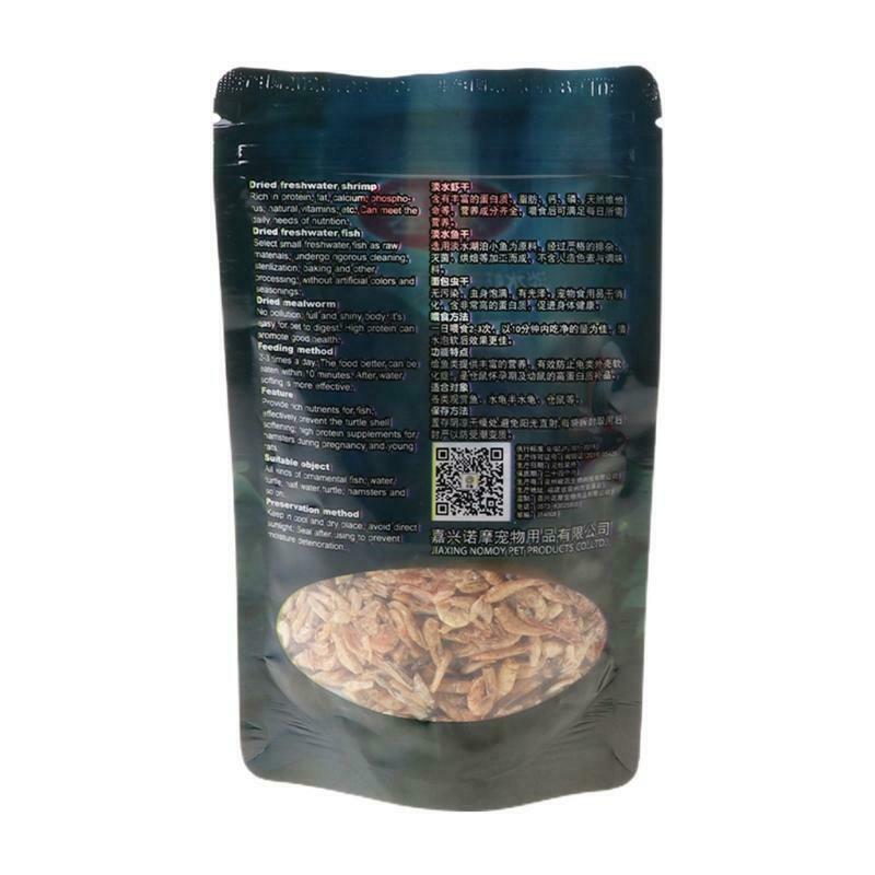 250ml/bag Shrimp Dry Feed  Water Turtle Brazilian Tortoise Turtles Food  Calcium