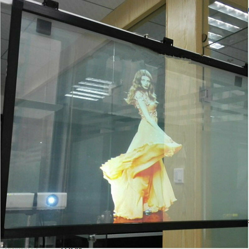 Clear Self Adhesive Holographic Rear Projection Screen Material Vinyl film