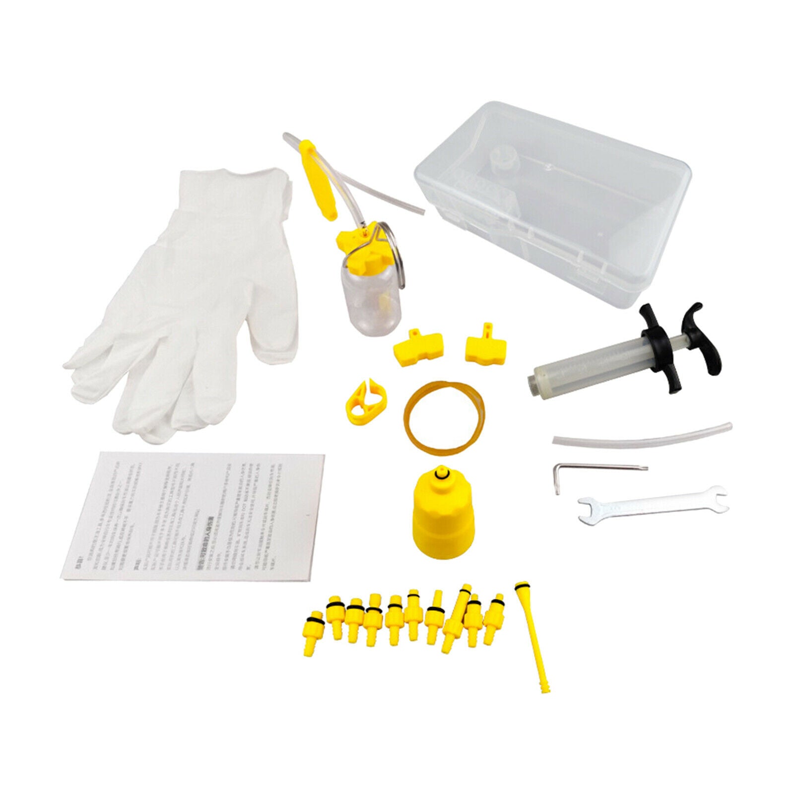All In One Hydraulic Brake Oil Bleed Kits Bicycle Filling Syringe Repair Set